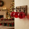 SEVOBAL Tree Ornaments 3PCS Set 6" Red Glass Christmas Ornament Balls Holiday Tree Decorations Hanging Spheres for Party Decor, Red, 6"*6"*6" - 4 of 4