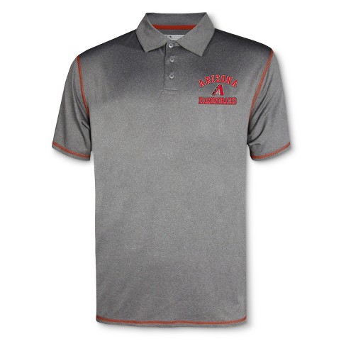 Mlb Arizona Diamondbacks Men\'s Your Team Gray Polo Shirt : Target