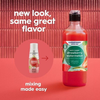 SodaStream 4pk 14.9 fl oz Classics Strawberry Watermelon Zero Drink Mix