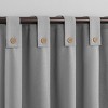 Archaeo Light Filtering Cotton Blend Button Tab Top Curtain Panel - 2 of 4