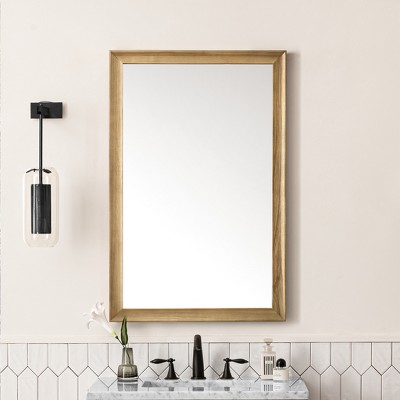 Glenbrooke 26" x 40" Natural Walnut Wood Vanity Mirror