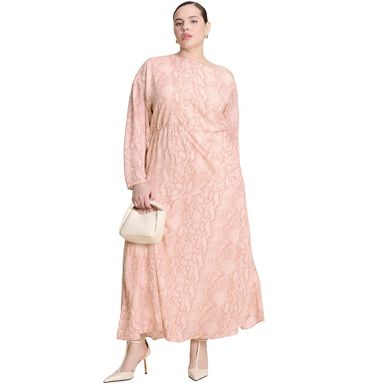 strapless open back dress Escada