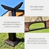 Tangkula 12' x 9' Pergola Kit Metal Frame Gazebo Canopy Cover Patio Shelter - 4 of 4