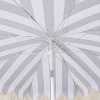 JONATHAN Y Mariner 6.5 ft. Fringe Tassel Beach Umbrella w/ Tilt,Wind Vent,UV Protection,Carry Bag - 3 of 4