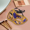 Unique Bargains Halloween Christmas Jazz Cloth-Wrapped Flat Head Half Face Party Mask 1 Pc - 4 of 4