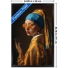 Trends International Reinders: Master Twist - Modern Pearl Girl Framed Wall Poster Prints - 3 of 4