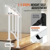 VEVOR Handrails for Outdoor Steps, 1-2 Step Stair Hand Rail Kit, Transitional Carbon Steel Railings with Installation Kit, Stair Rails, White - 4 of 4