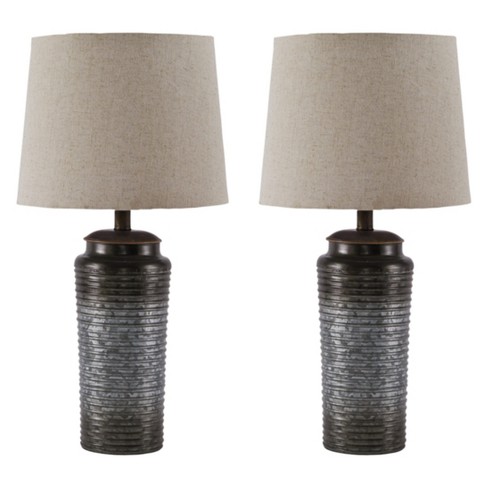 Gray lamps set store of 2