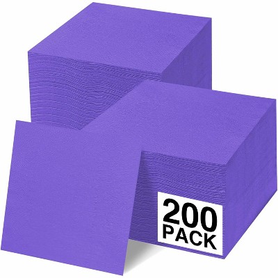 SparkSettings Beverage Napkins, 5” x 5” 2 Ply Paper Napkins, Pack of 200
