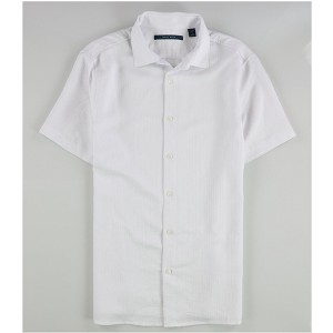 Perry Ellis Mens Cotton Viscose Dobby Button Up Shirt - 1 of 2