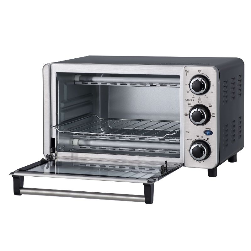 Danby DBTO0412BBSS 0.4 cu. ft./12L 4 Slice Countertop Toaster Oven in Stainless Steel, 5 of 10