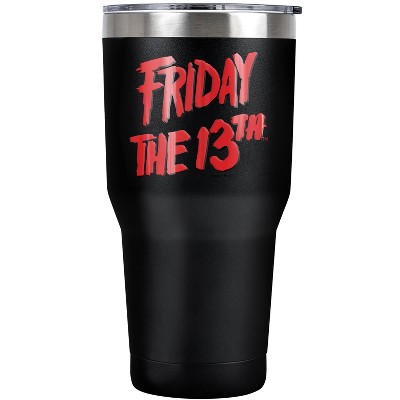 Friday The 13th Logo Steel Tumbler 30oz Coffee Travel Mug
