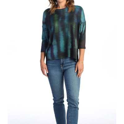Women's Reflections Side Slit Slinky Top - Jess & Jane