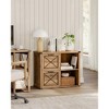 VASAGLE Lateral File Cabinet, Filing Cabinet with 2 Drawers, Printer Stand, 2 Open Compartments - 3 of 4