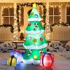 Paaaawaters 7 FT Christmas Tree Inflatables Outdoor Decoration, Giant Christmas Inflatable Tree with 3 Gift Boxes - 3 of 4