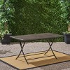 PAGED Patio Portable Dining Table Simple Wooden Folding Table with Roll-up Table Top for Indoor and Outdoor - 2 of 4
