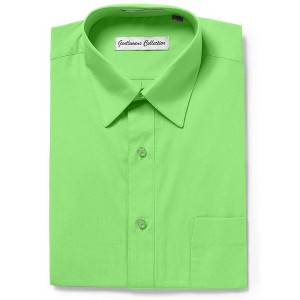 Gentlemens Collection Mens 1904 Short Sleeve Classic Fit Easy Care Dress Shirt- Many Colors Available - 1 of 1