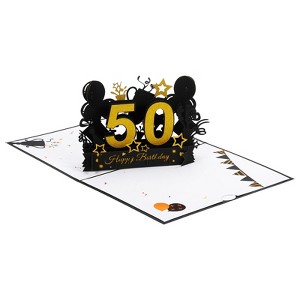 Unique Bargains Thickened Paper 3D Funny Women Gift Greeting Cards - 1 of 4