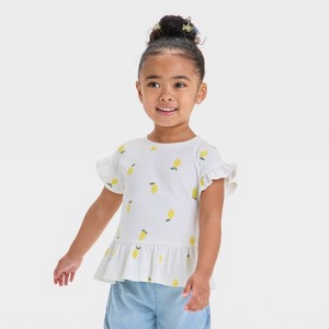 Toddler Girls' Ribbed Top - Cat & Jack™ - 1 of 3
