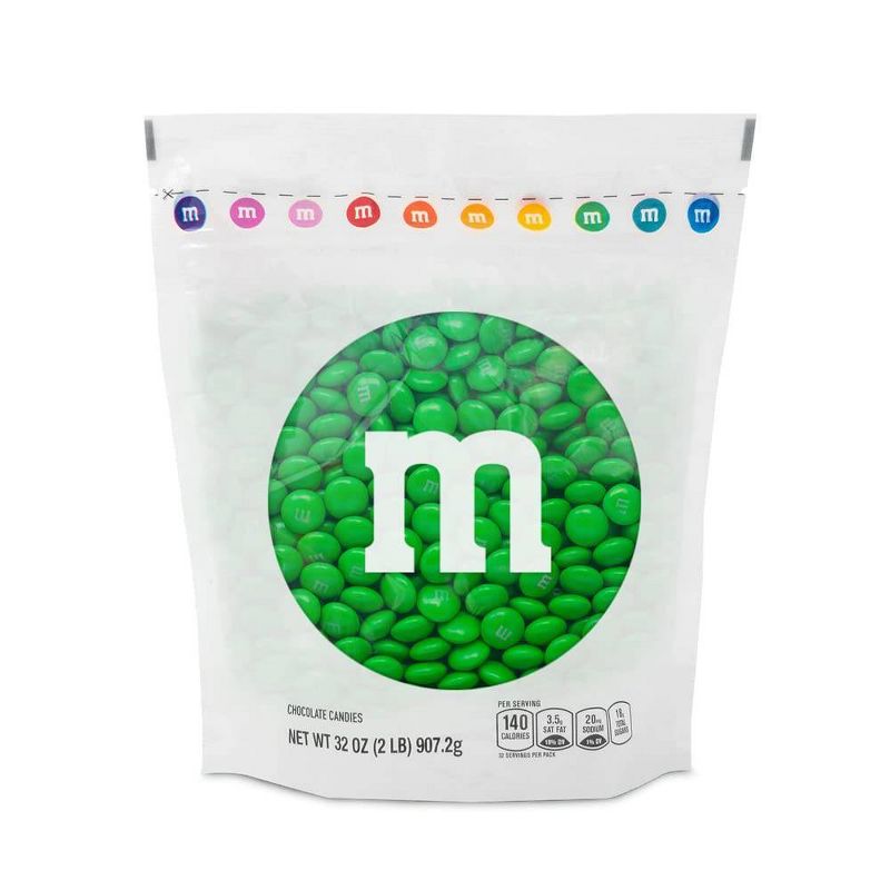 M&#38;M&#39;S Milk Chocolate Green Candy - 32oz, 1 of 5
