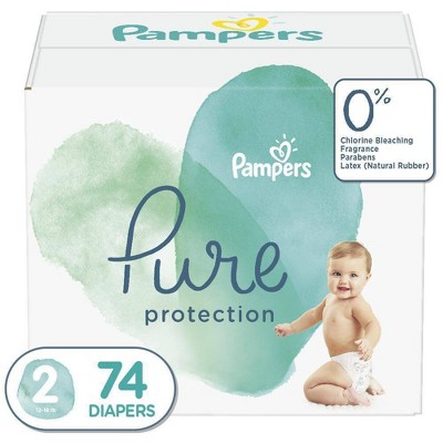 Pampers Pure Protection Diapers Super Pack - Size 2 - 74ct