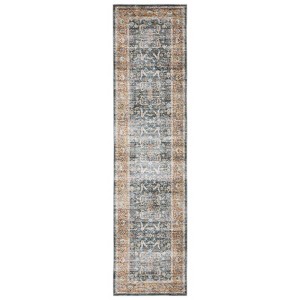 Oriental Weavers Charleston CHA06 Blue / Rust Indoor Area Rug - 2' x 8' - 1 of 4