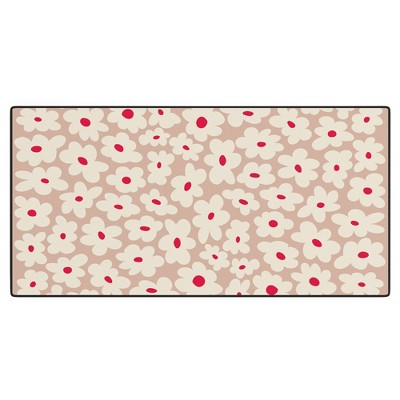 DorisciciArt Minimal floral C Desk Mat - Deny Designs