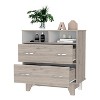 Okak Modern 6 Drawer Double Dresser, 31.7" Tall Storage Cabinet with Metal Gliders & Elevated Base,Bedroom Dresser for Clothes Organization - 3 of 4