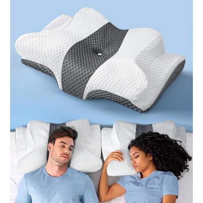 Aghana Digitals Cervical Neck Pillow Value Bundle, Ergonomic Memory Foam, 1 Pack