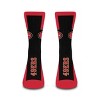 NFL San Francisco 49ers Rise Up Crew Socks: Adult Logo Apparel - 2 of 3