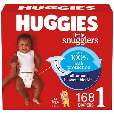 Huggies Little Snugglers Disposable Diapers - Size 1 - 168ct