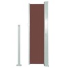 vidaXL Retractable Side Awning 47.2"x118.1" Brown - 3 of 4