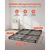VEVOR Box Spring, Queen Size Bed Frame with Washable Fabric Cloth, Heavy Duty Metal Frame for Queen Bed, 4 in Mattress Foundation, Black - 3 of 4
