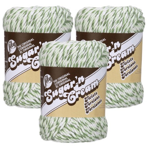 (Pack of 3) Lily Sugar'n Cream Yarn - Twists-Green