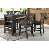 CAVINAS 24" Modern Dining Chairs,Set of 2,Wooden Counter Chairs with Upholstered Seat,Eco-Friendly Kitchen and Dining Furniture - 2 of 4