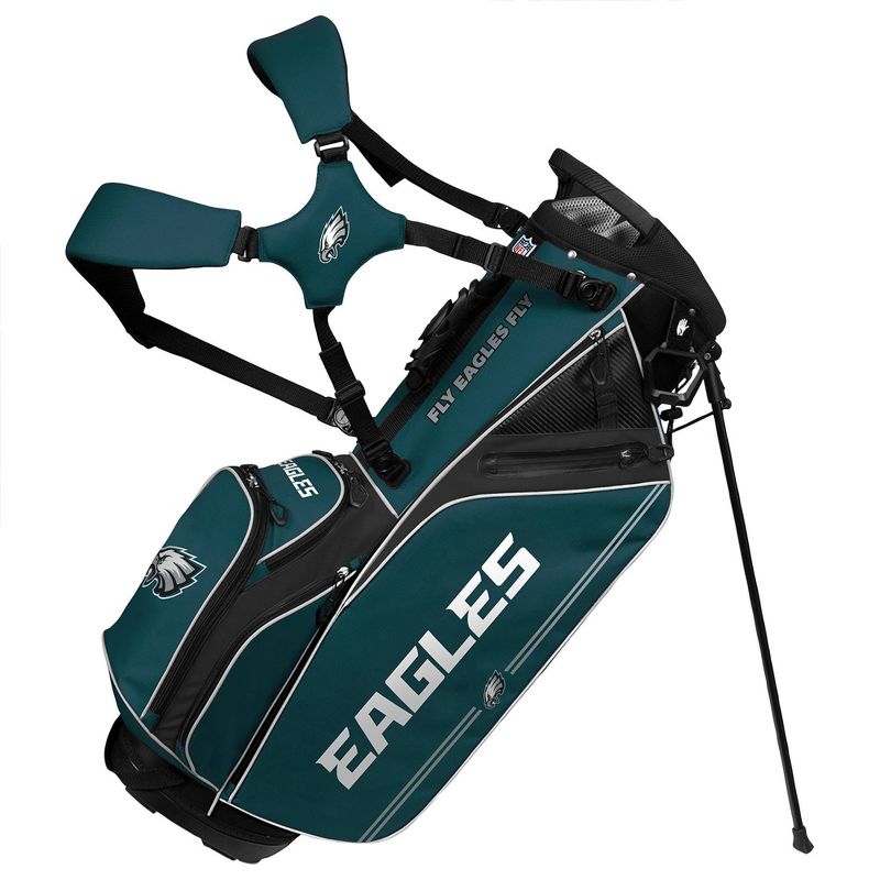 NFL Philadelphia Eagles Team Effort Caddie Golf Bag, 1 of 4