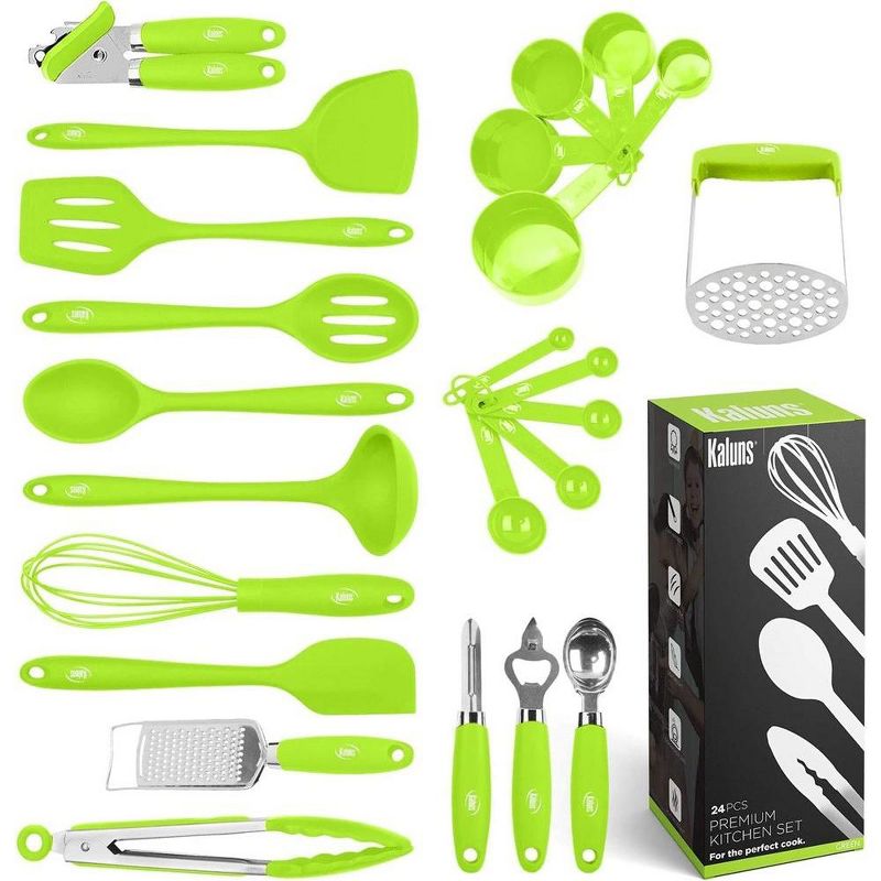 Kaluns Kitchen Utensils Set, 24 Piece Silicone Cooking Utensils, Dishwasher Safe and Heat Resistant Kitchen Tools, 1 of 7