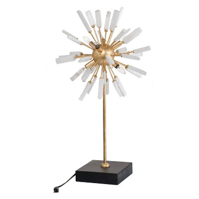 29" Tall Florrie Table Lamp Gold/White - A&B Home