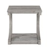 Maliang 23.8 Inch Modern Coffee Table With Storage, Solid Wood Special Shape Coffee Table - 2 of 4