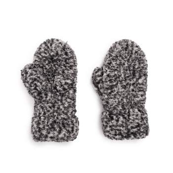 MUK LUKS Women's Shearling Mitten Accessories, Frosted Black, OS