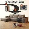 PAGED Cloud Sectional Couch, Modern Modular Sofa with Deep Seat, Upholstered Couches with Chaise for Living Room - 2 of 4