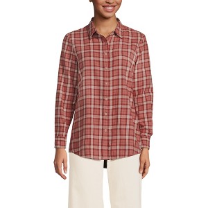 Lands' End Women's Flannel Shirt - 1 of 3