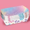 Big Dot of Happiness Unicorn Party Paper Food Trays, Disposable Food Boats for Rainbow Unicorn Birthday, Double-Sided Paper Meal Holders - 12 Ct - 4 of 4