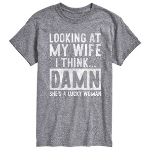 Men's - Instant Message - Looking At My Wife Short Sleeve Graphic T-Shirt - 1 of 4