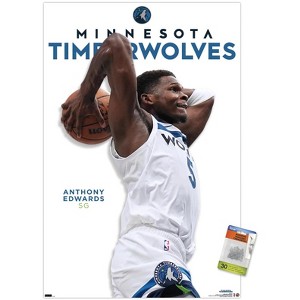 Trends International NBA Minnesota Timberwolves - Anthony Edwards Feature Series 24 Unframed Wall Poster Prints - 1 of 4