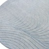 HomeRoots 8' Sky Blue And Silver Round Abstract Washable Indoor Outdoor Area Rug - 4 of 4