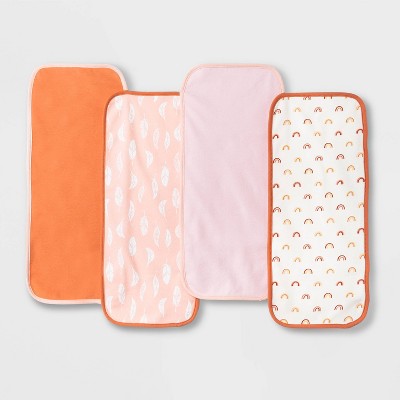 Photo 1 of Baby Girls&#39; 4pk Earth &#38; Sky Burp Cloth - Cloud Island&#8482; Pink