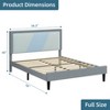 Full Size Bed Frame with Adjustable Height Headboard, Wood Slat Support, Large Under Bed Storage Space, Heavy Duty Noise Free - 2 of 4