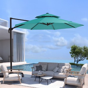 Hyleory 120'' Round Cantilever Umbrella - 1 of 4