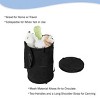 Hastings Home Pop Up Collapsible Laundry Hamper With Carrying Straps and Zipper - Black - 2 of 4